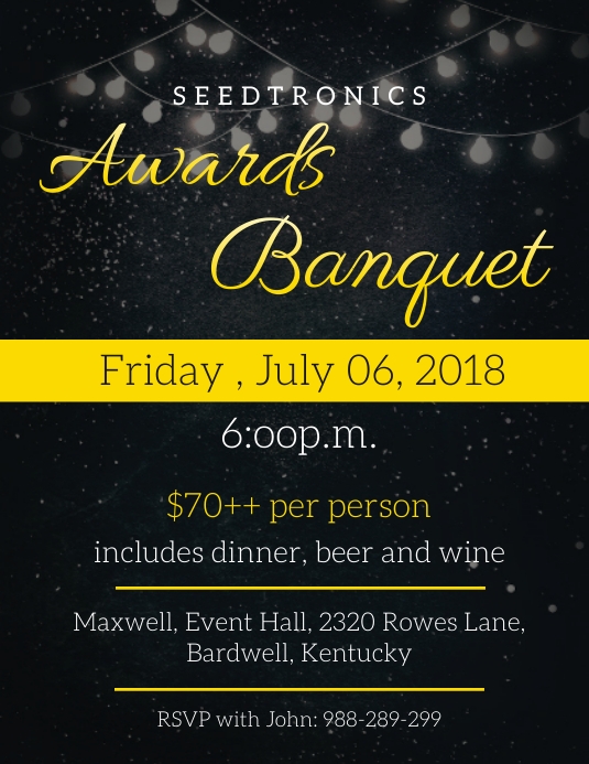 Award banquet flyer templates PosterMyWall
