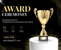 Award ceremony Medium Rectangle template