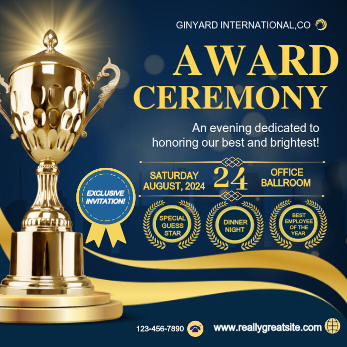 Award ceremony Template | PosterMyWall
