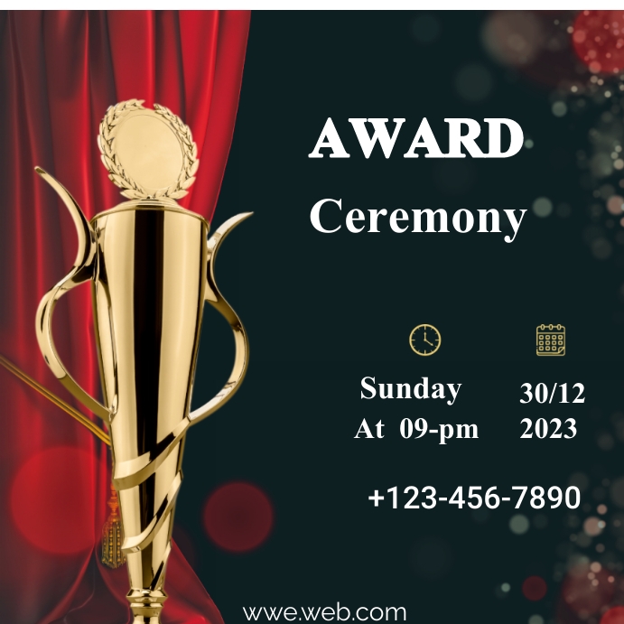 Award ceremony Template PosterMyWall Award ceremony Template PosterMyWall