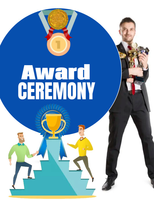 Award ceremony flyer template PosterMyWall