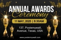 Award ceremony videos banner design template