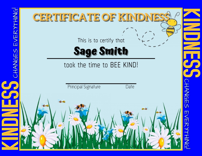 award-certificate-template-postermywall for Free Printable Kindness Award Template Award Certificate Template | PosterMyWall for Free Printable Kindness Award Template