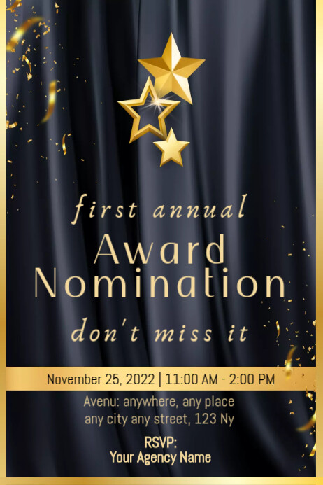 Award Function Invitation Template | PosterMyWall