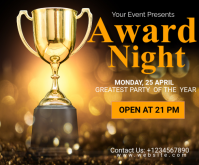 Award night Mellemstort rektangel template