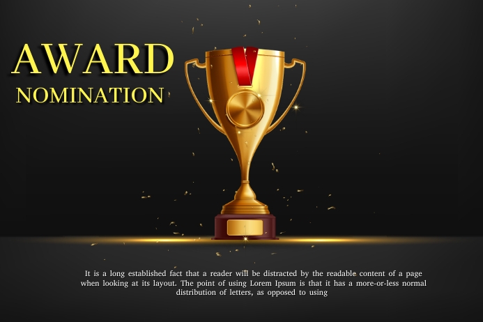 Copy of Award Nomination Template | PosterMyWall