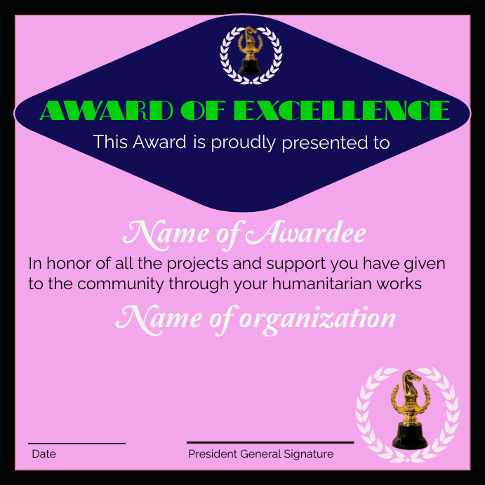 Award Templates | PosterMyWall