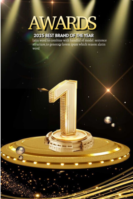 Award winning ceremony Cartaz template