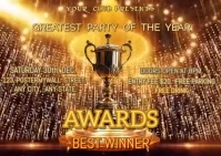 Award winning video Postcard template