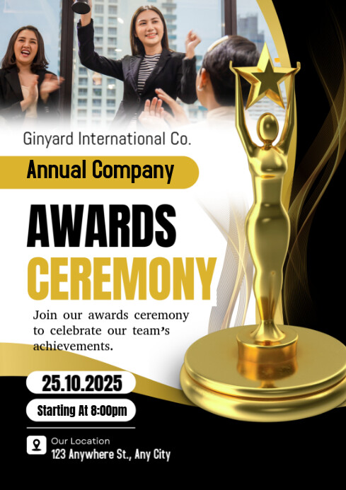 Awards Module Template Awards ceremony Template | PosterMyWall
