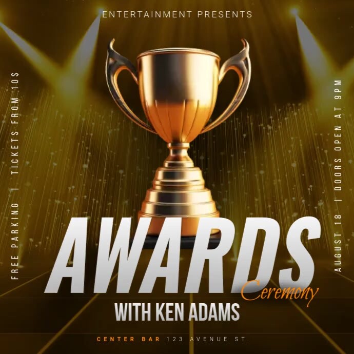 Awards Ceremony event promo template | PosterMyWall