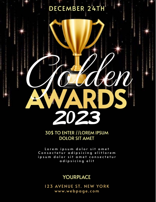 Plantilla de Awards ceremony flyer templates | PosterMyWall