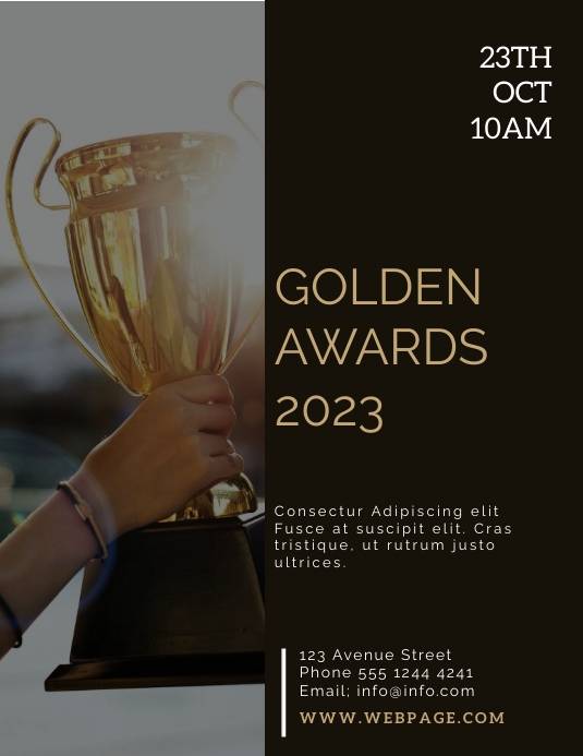 Plantilla de Awards ceremony flyer templates | PosterMyWall