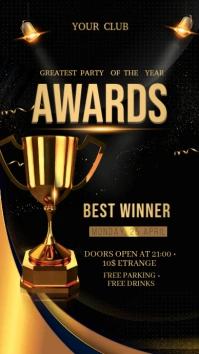 Awards Digital Display (9:16) template