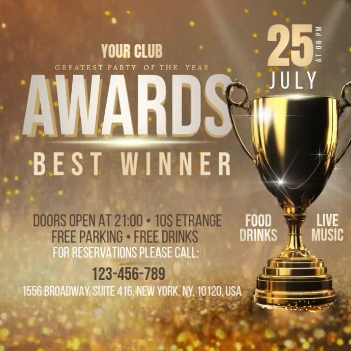 Awards Template | PosterMyWall