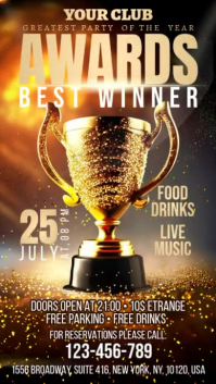 Brązowy Awards Night Digitalt display Template