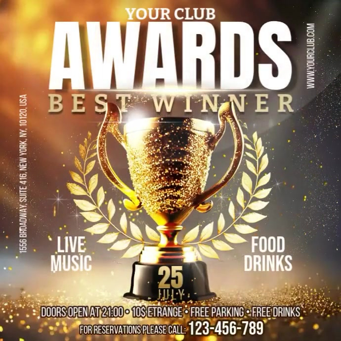 Awards Template | PosterMyWall