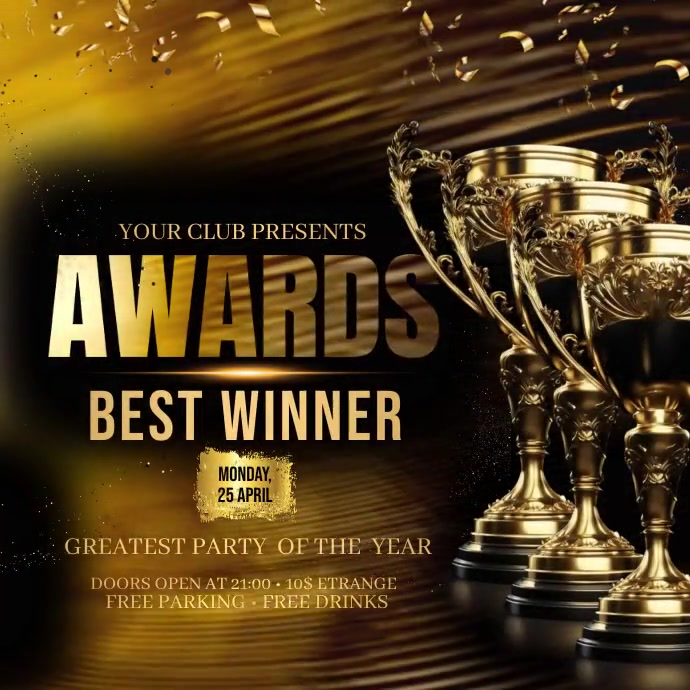 Awards Template | PosterMyWall