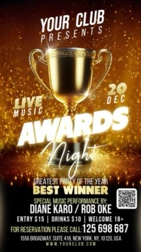 Awards Digital Display (9:16) template