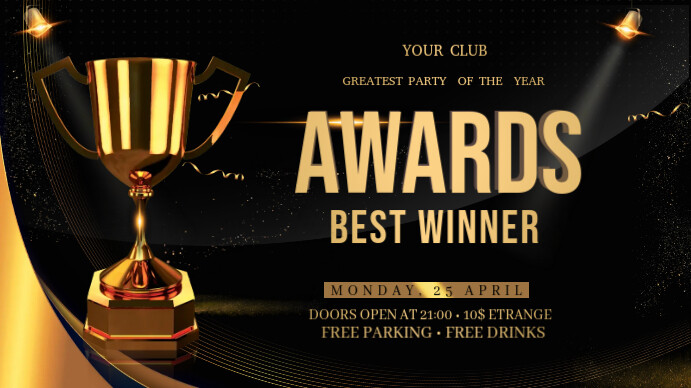 Awards Display Template | PosterMyWall