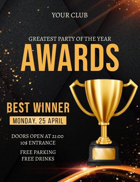 Awards flyer template | PosterMyWall