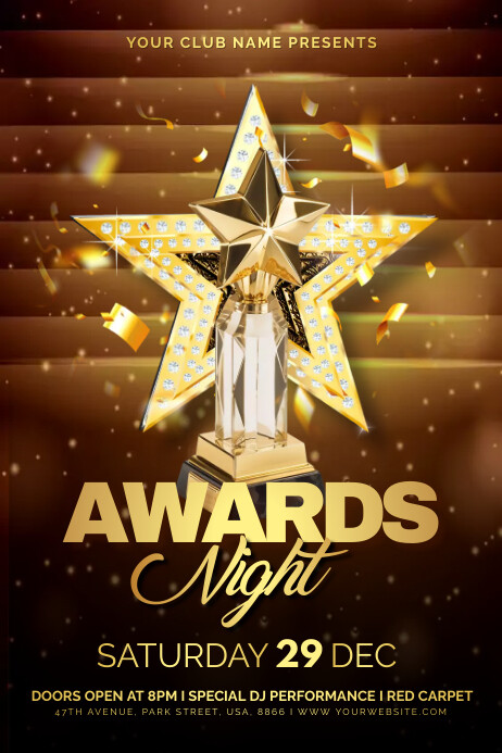 Plantilla de awards night ads flyer | PosterMyWall
