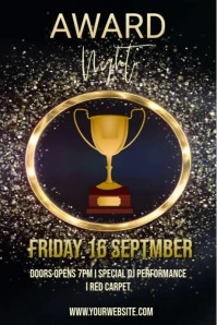 Awards night Плакат template