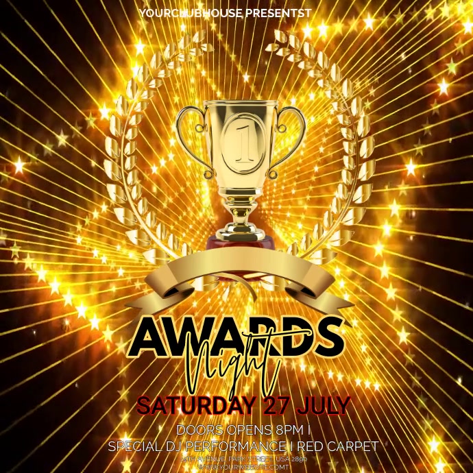 Copy of awards night | PosterMyWall