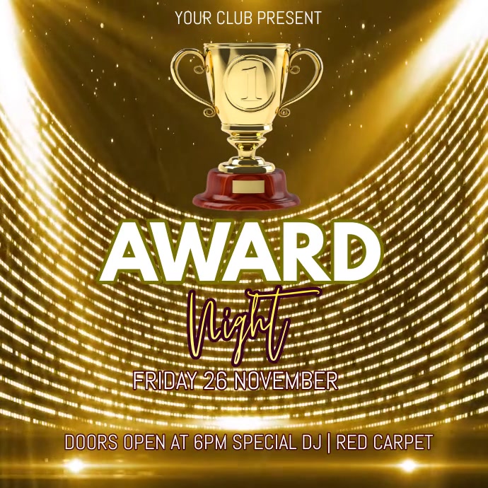 Awards night Template Instagram Post