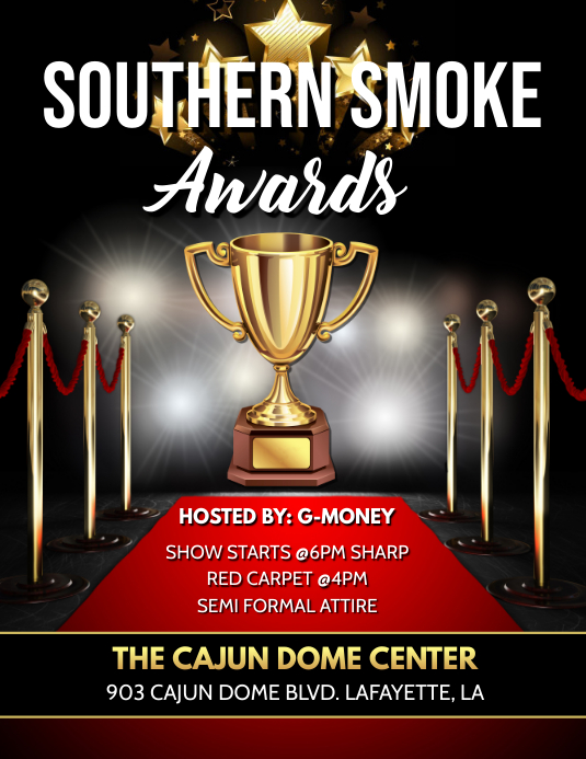 awards red carpet flyer template postermywall awards flyer template