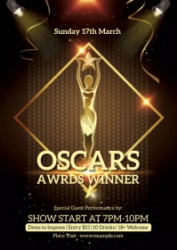 Awards Winner Flyer Template A6