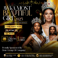 Awka Most Beautiful Girl 2025 Instagram Post template