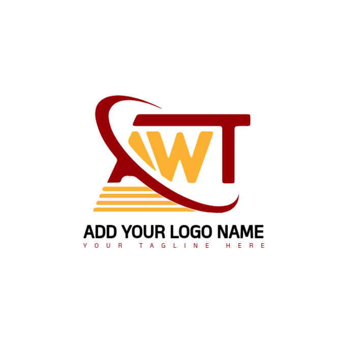Awt/general Trade/general Services/logotype/typography/letter Mark ...