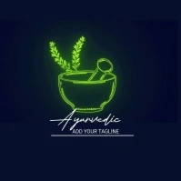 Ayurvedic logo template