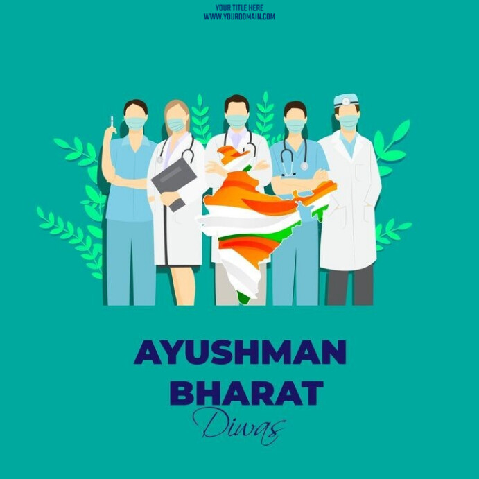 Ayushman Bharat Diwas Instagram Post template