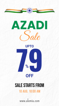Azadi Sale เรื่องราวบน Instagram template