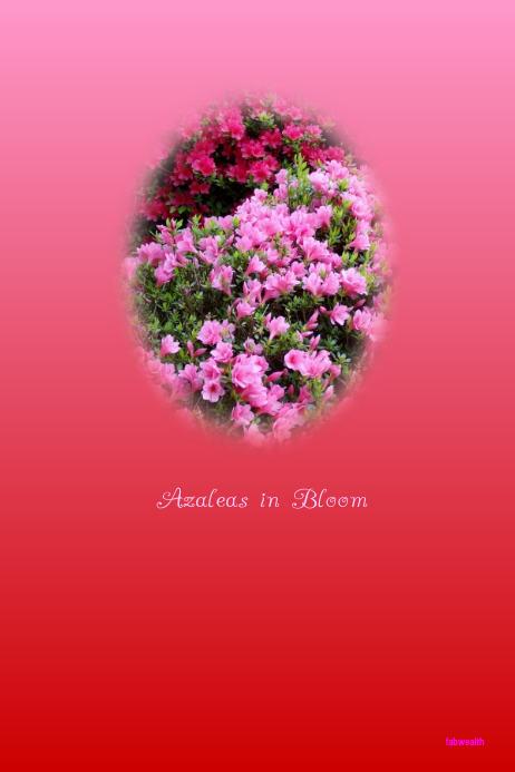 Azalea Poster Copy of Azaleas in Bloom customizable flyer | PosterMyWall