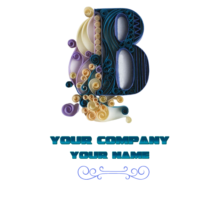 B  logo template