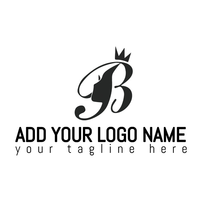 b logo/fashion/beauty/salon/icon/identity Logótipo template