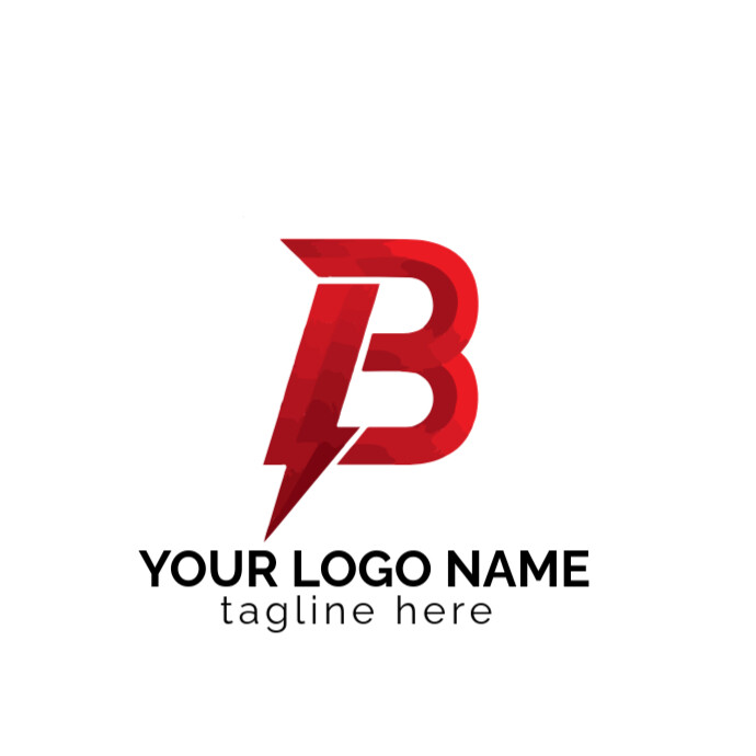 b logo type template