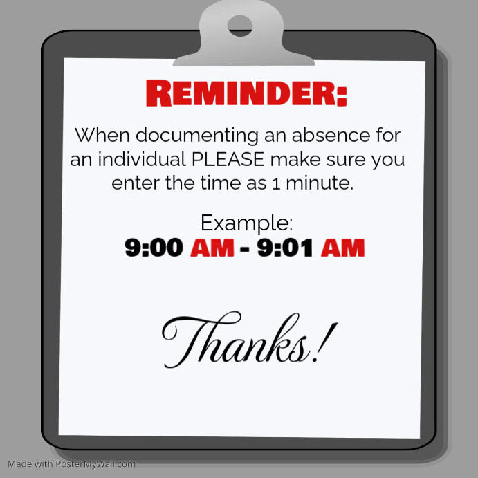 Reminder Template PosterMyWall