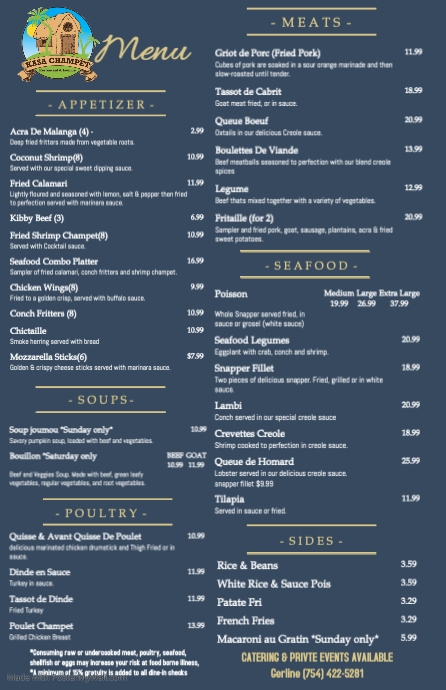 Copy of final menu!!! | PosterMyWall