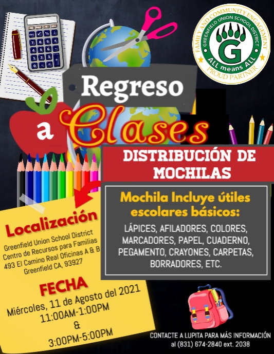 Backpack DriveSPANISH PosterMyWall