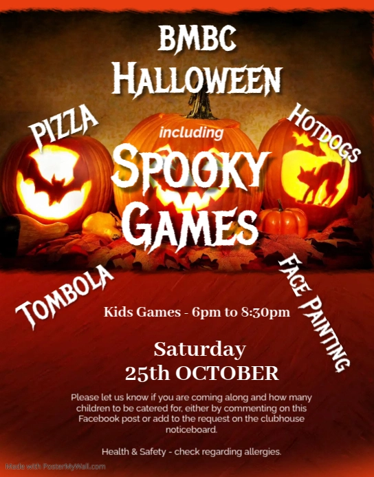 Pumpkin Carving Contest Flyer Template Poster/Wallboard