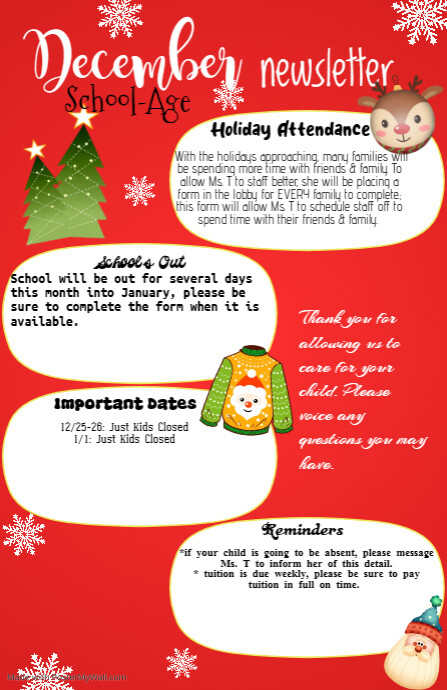 December Newsletter Paper Copy of Newsletter, December | PosterMyWall