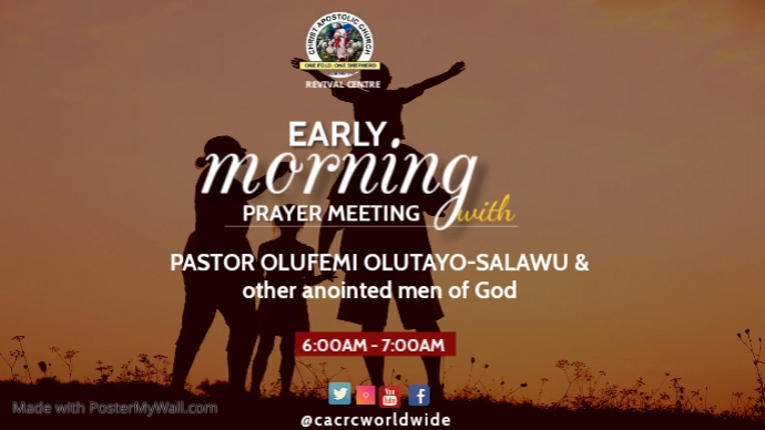 Copy of Copy of morning devotion flyer design | PosterMyWall