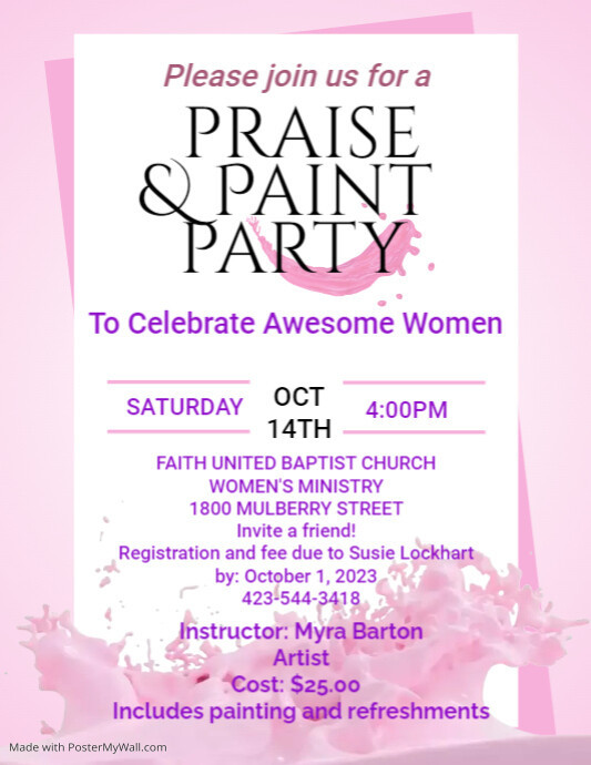 Paint & Sip Party PosterMyWall