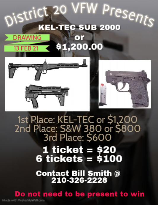 Copy of Gun Raffle FLYER TEMPLATE PosterMyWall