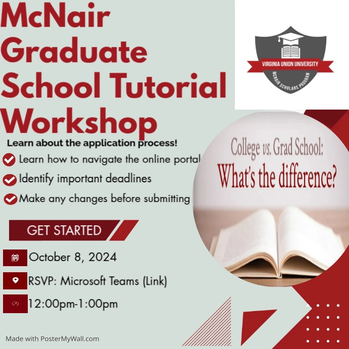 Graduate School Workshop | PosterMyWall