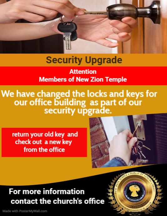 Key and lock flyer (1) | PosterMyWall